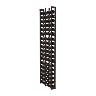 Elementcollection 1 Column Double Deep Wood Wine Rack Black Stained
