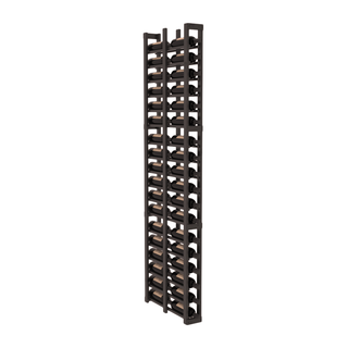 Elementcollection 1 Column Double Deep Wood Wine Rack Black Stained