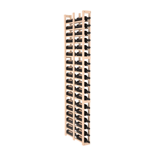 Elementcollection 1 Column Double Deep Wood Wine Rack Unstained