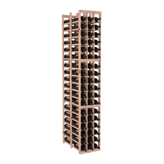 Elementcollection 3 Column Double Deep Wood Wine Rack Unstained