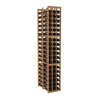 Elementcollection 3 Column Double Deep Wood Wine Rack Oak Stained
