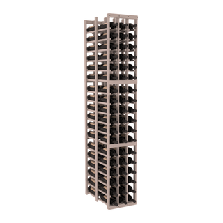 Elementcollection 3 Column Double Deep Wood Wine Rack Greywash Stained
