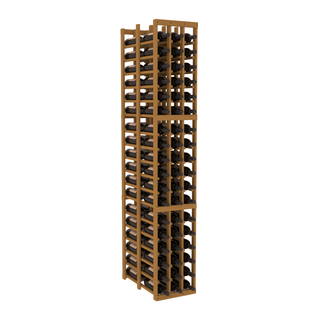 Elementcollection 3 Column Double Deep Wood Wine Rack Oak Stained