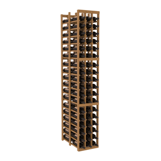 Elementcollection 3 Column Double Deep Wood Wine Rack Oak Stained