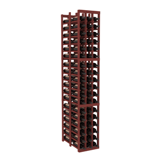 Elementcollection 3 Column Double Deep Wood Wine Rack Cherry Stained