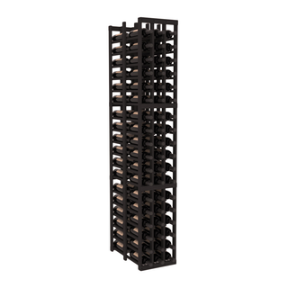 Elementcollection 3 Column Double Deep Wood Wine Rack Black Stained