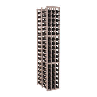Elementcollection 3 Column Double Deep Wood Wine Rack Greywash Stained