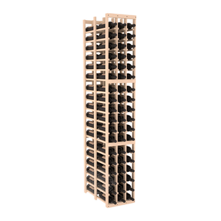 Elementcollection 3 Column Double Deep Wood Wine Rack Unstained Element Collection