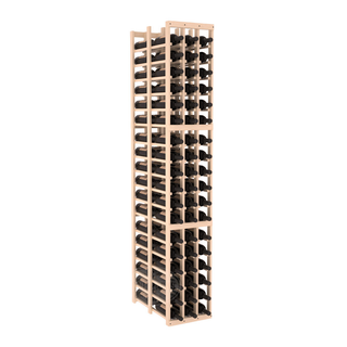 Elementcollection 3 Column Double Deep Wood Wine Rack Unstained