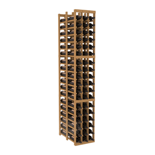 Elementcollection 3 Column Double Deep Wood Wine Rack Oak Stained