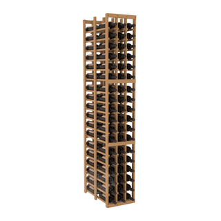 Elementcollection 3 Column Double Deep Wood Wine Rack Oak Stained