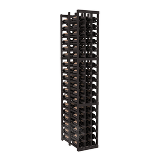 Elementcollection 3 Column Double Deep Wood Wine Rack Black Stained