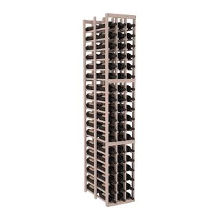 Elementcollection 3 Column Double Deep Wood Wine Rack Greywash Stained