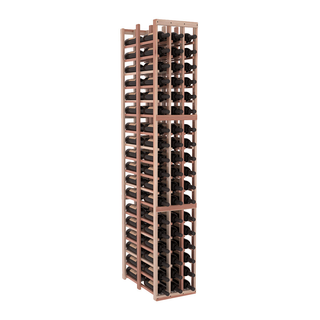 Elementcollection 3 Column Double Deep Wood Wine Rack Unstained