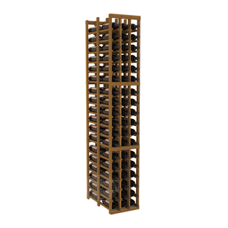 Elementcollection 3 Column Double Deep Wood Wine Rack Oak Stained