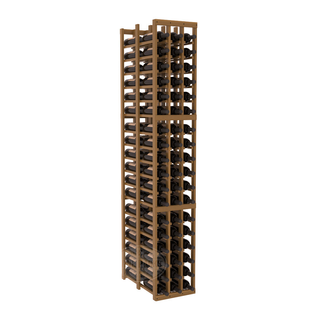 Elementcollection 3 Column Double Deep Wood Wine Rack Oak Stained