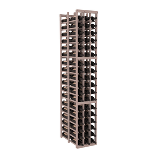 Elementcollection 3 Column Double Deep Wood Wine Rack Greywash Stained