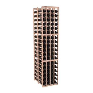 Elementcollection 4 Column Double Deep Wood Wine Rack Unstained