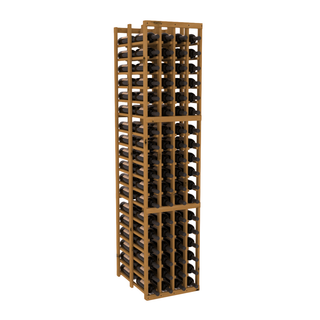 Elementcollection 4 Column Double Deep Wood Wine Rack Oak Stained