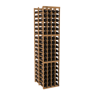 Elementcollection 4 Column Double Deep Wood Wine Rack Oak Stained