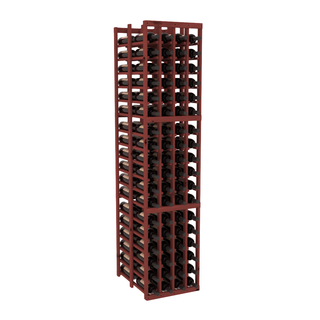 Elementcollection 4 Column Double Deep Wood Wine Rack Cherry Stained