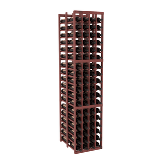 Elementcollection 4 Column Double Deep Wood Wine Rack Cherry Stained