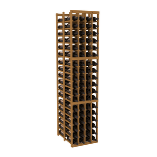 Elementcollection 4 Column Double Deep Wood Wine Rack Oak Stained