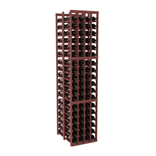 Elementcollection 4 Column Double Deep Wood Wine Rack Cherry Stained