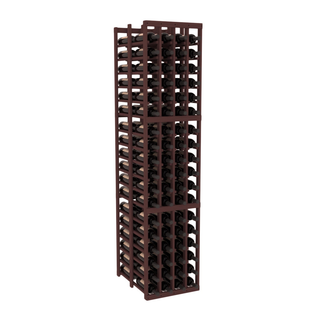 Elementcollection 4 Column Double Deep Wood Wine Rack Walnut Stained