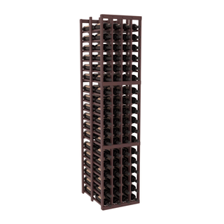 Elementcollection 4 Column Double Deep Wood Wine Rack Walnut Stained