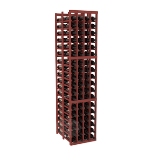 Elementcollection 4 Column Double Deep Wood Wine Rack Cherry Stained