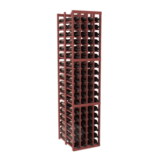 Elementcollection 4 Column Double Deep Wood Wine Rack Cherry Stained