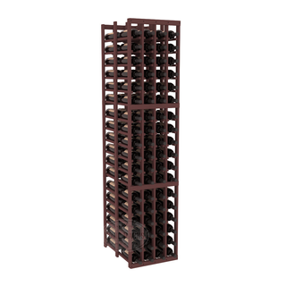 Elementcollection 4 Column Double Deep Wood Wine Rack Walnut Stained