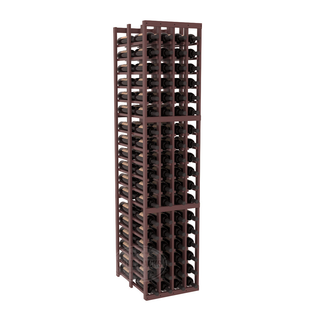Elementcollection 4 Column Double Deep Wood Wine Rack Walnut Stained