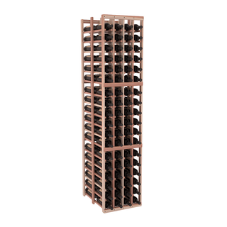 Elementcollection 4 Column Double Deep Wood Wine Rack Unstained