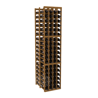 Elementcollection 4 Column Double Deep Wood Wine Rack Oak Stained