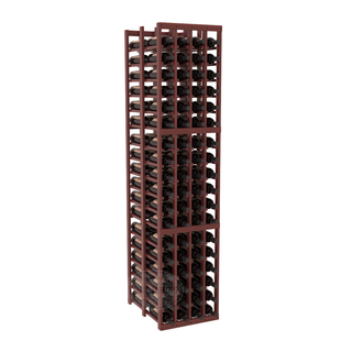 Elementcollection 4 Column Double Deep Wood Wine Rack Cherry Stained