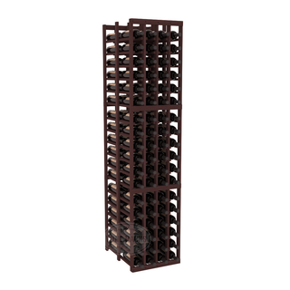 Elementcollection 4 Column Double Deep Wood Wine Rack Walnut Stained