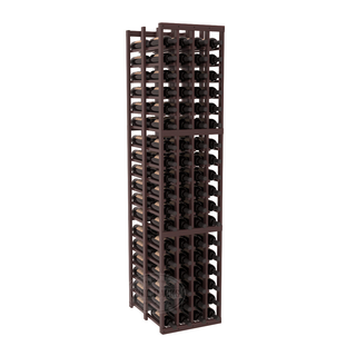 Elementcollection 4 Column Double Deep Wood Wine Rack Walnut Stained