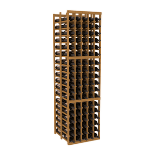 Elementcollection 5 Column Double Deep Wood Wine Rack Oak Stained