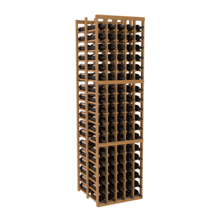 Elementcollection 5 Column Double Deep Wood Wine Rack Oak Stained
