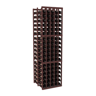 Elementcollection 5 Column Double Deep Wood Wine Rack Walnut Stained