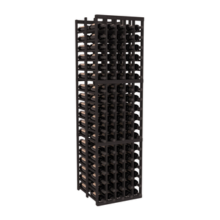 Elementcollection 5 Column Double Deep Wood Wine Rack Black Stained