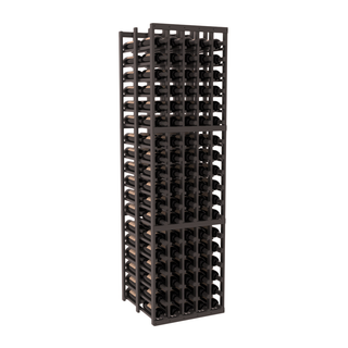Elementcollection 5 Column Double Deep Wood Wine Rack Black Stained