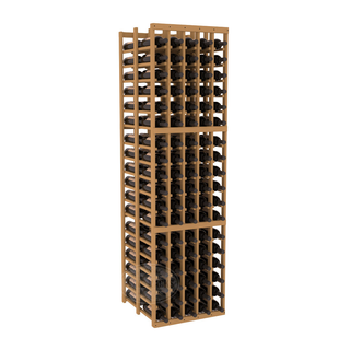 Elementcollection 5 Column Double Deep Wood Wine Rack Oak Stained