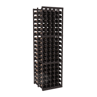 Elementcollection 5 Column Double Deep Wood Wine Rack Black Stained
