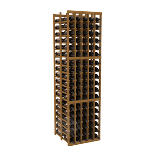 Elementcollection 5 Column Double Deep Wood Wine Rack Oak Stained