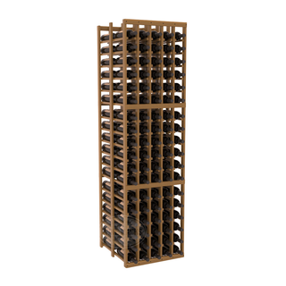 Elementcollection 5 Column Double Deep Wood Wine Rack Oak Stained