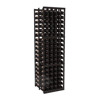 Elementcollection 5 Column Double Deep Wood Wine Rack Black Stained