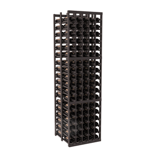 Elementcollection 5 Column Double Deep Wood Wine Rack Black Stained